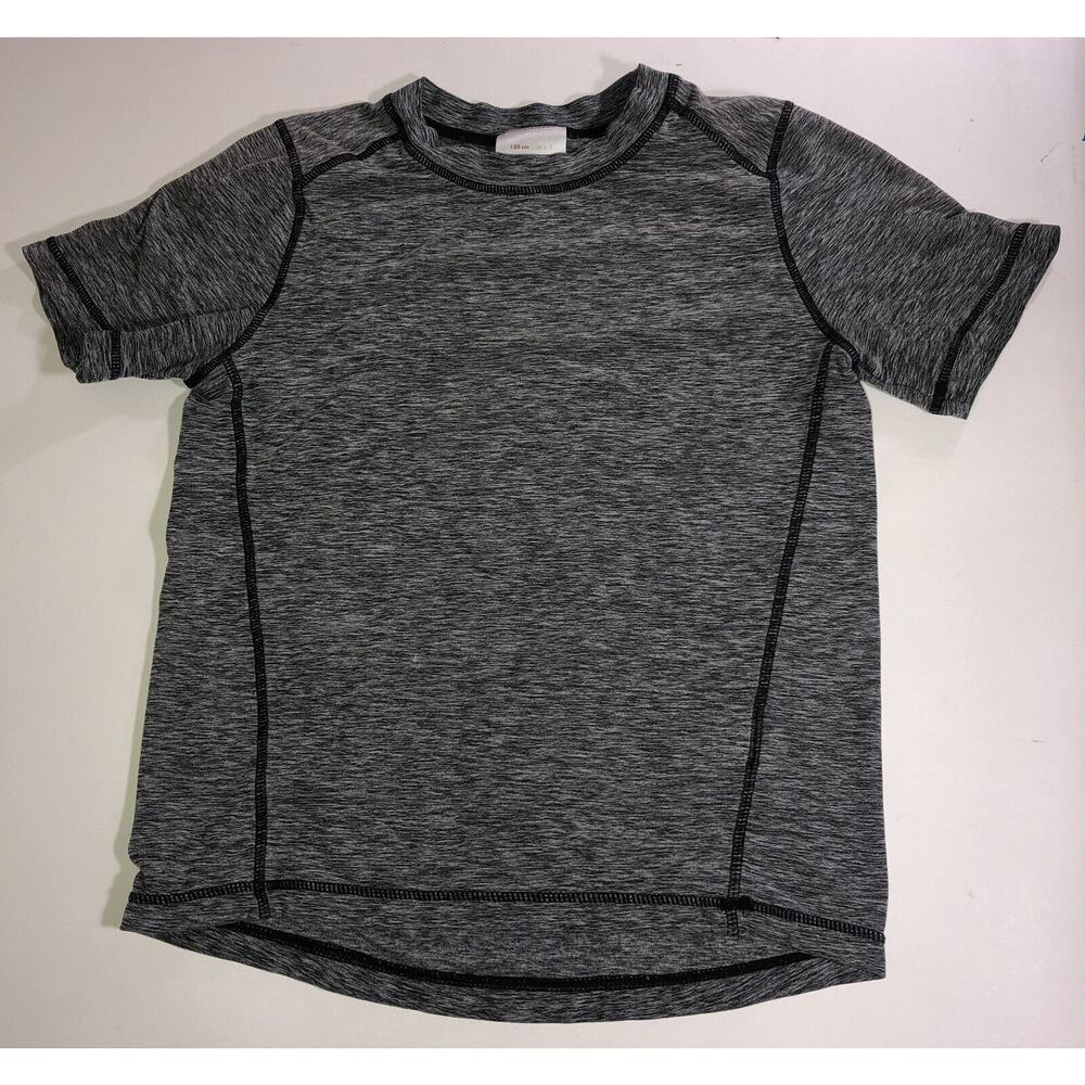 Hanna Andersson Kids Black Spandex Athletic Shirt Sz 120 cm US 6-7